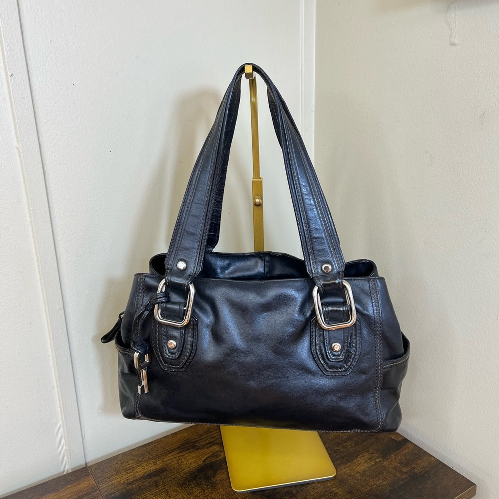 Fossil Black Leather Shoulder Bag